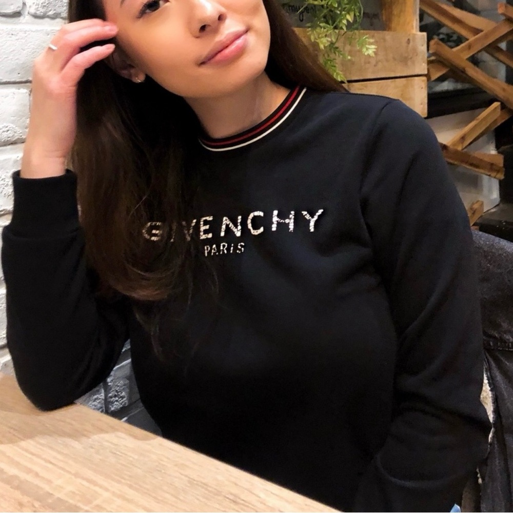 Givenchy Logo Black Crewneck